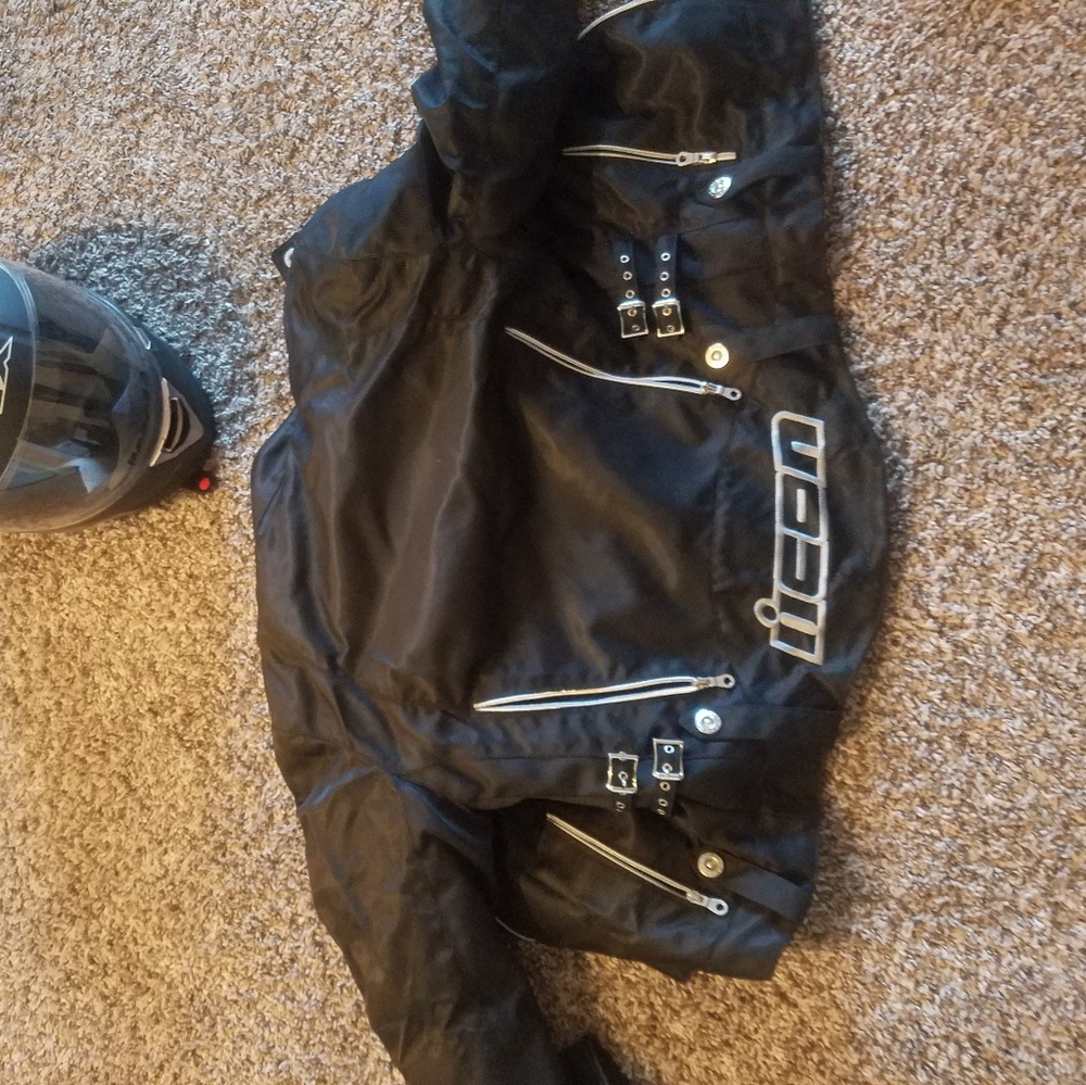Icon Motor Sports Riding Jacket/Helmet
